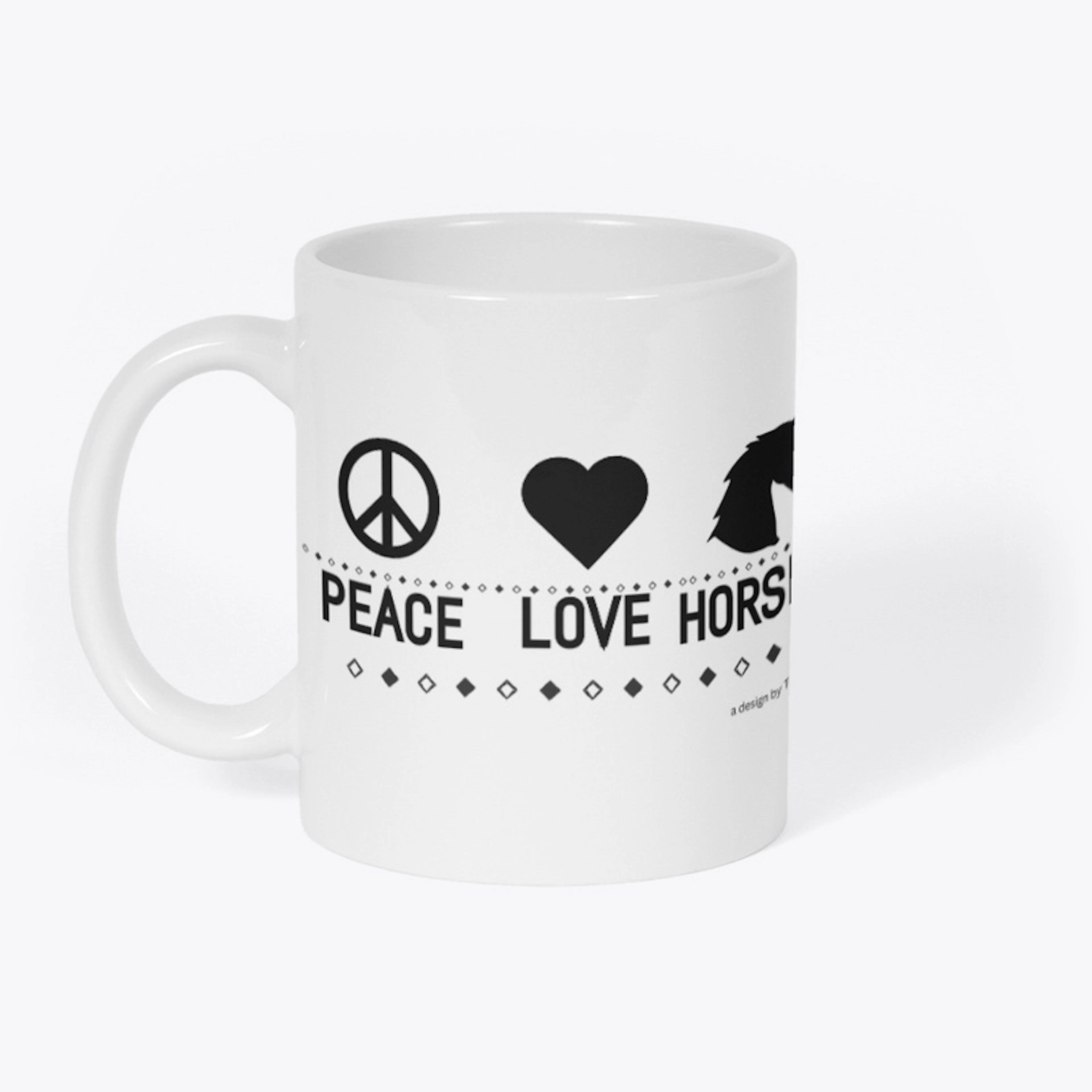 Peace Love Horses (drk)