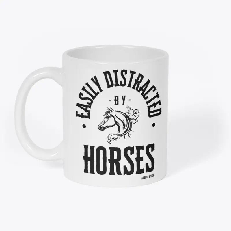 Easily Distracted - Horses (drk)