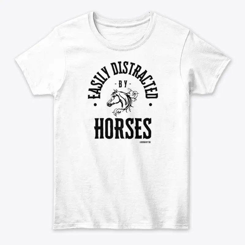 Easily Distracted - Horses (drk)