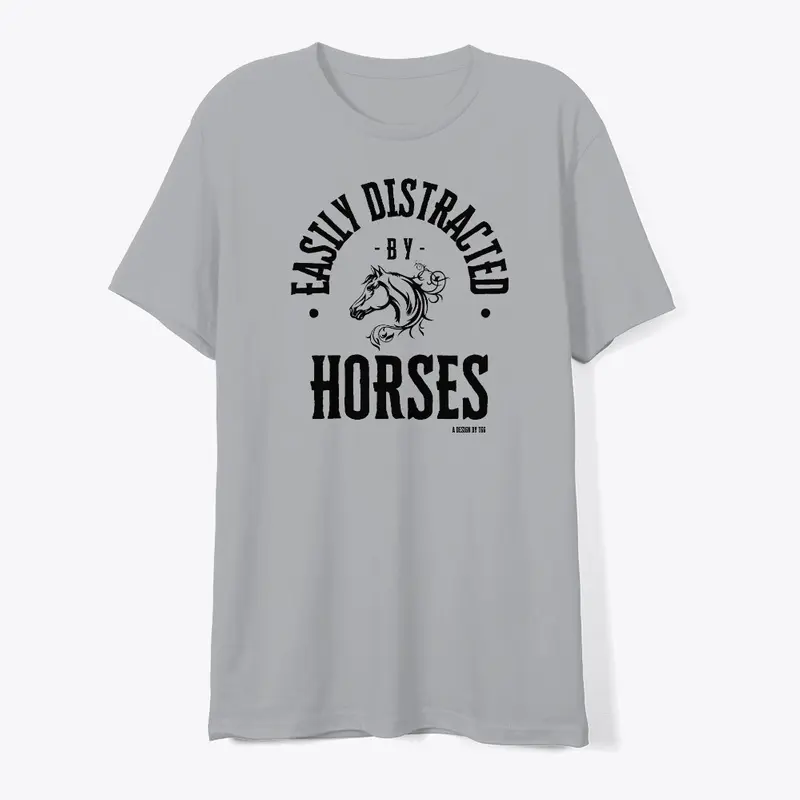 Easily Distracted - Horses (drk)