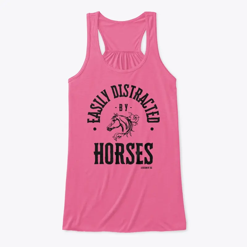 Easily Distracted - Horses (drk)