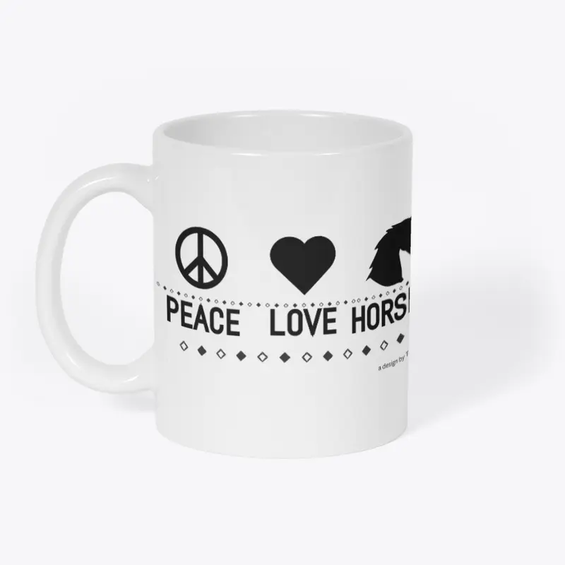 Peace Love Horses (drk)