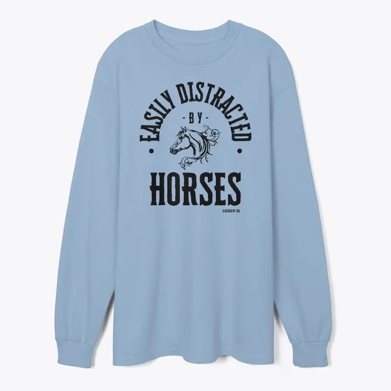 Easily Distracted - Horses (drk)