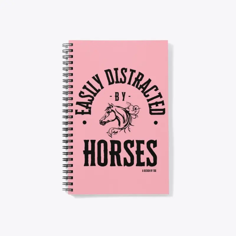 Easily Distracted - Horses (drk)