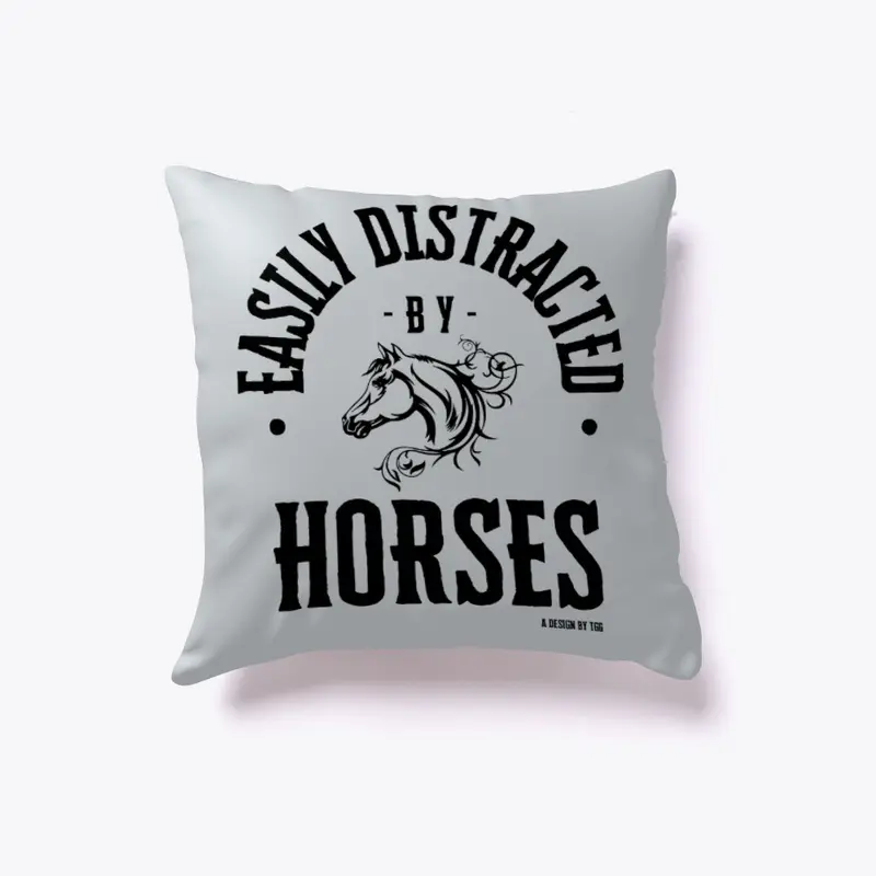 Easily Distracted - Horses (drk)