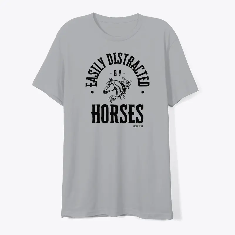 Easily Distracted - Horses (drk)