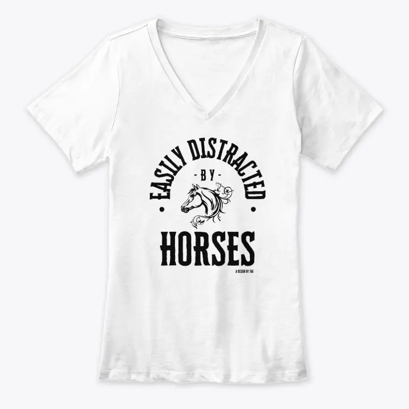 Easily Distracted - Horses (drk)